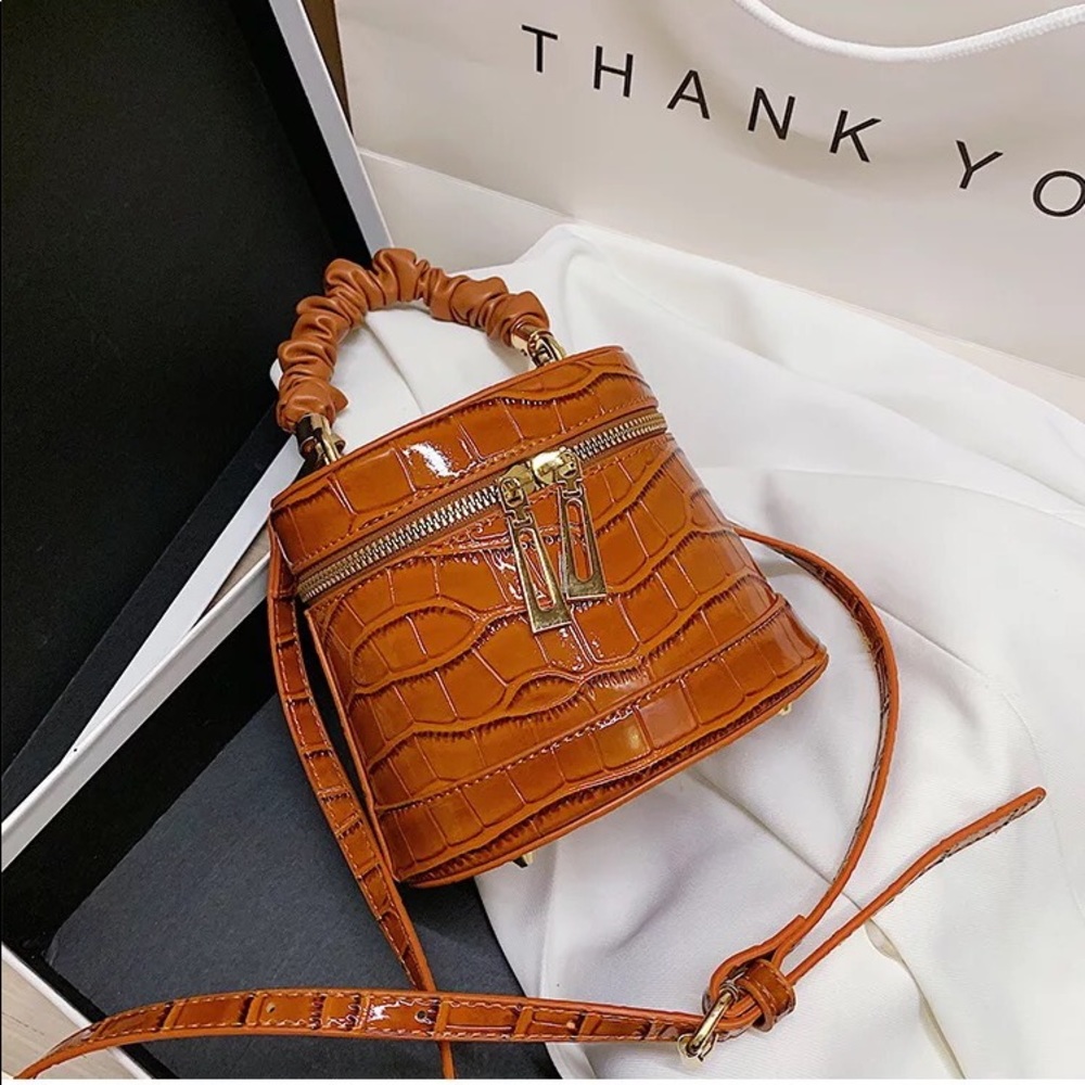 Orange Alligator Crossbody